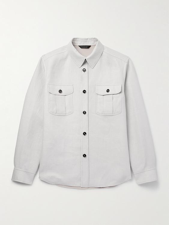 White overshirt from Brioni