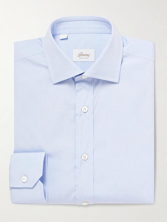 Light blue business shirt from Brioni