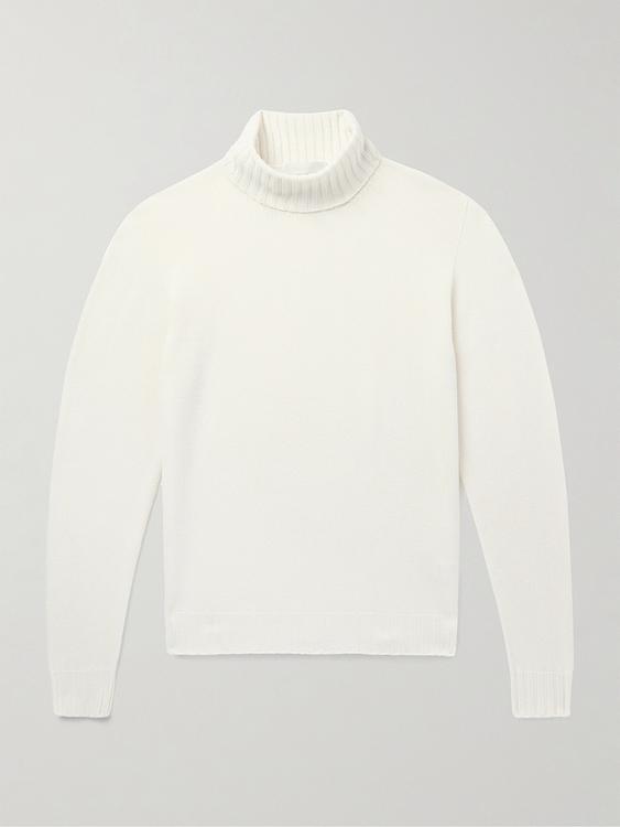 White turtleneck from Saman Amel