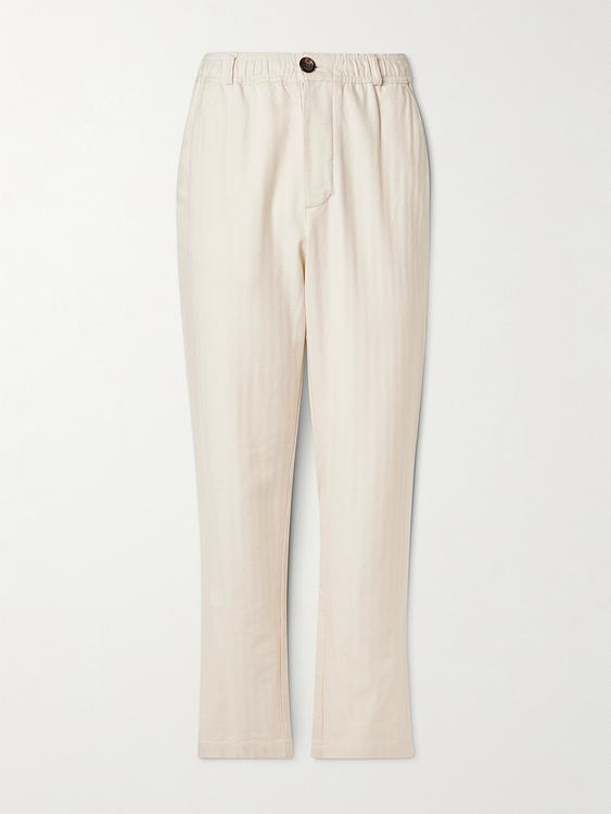 White formal trousers from Oliver Spencer