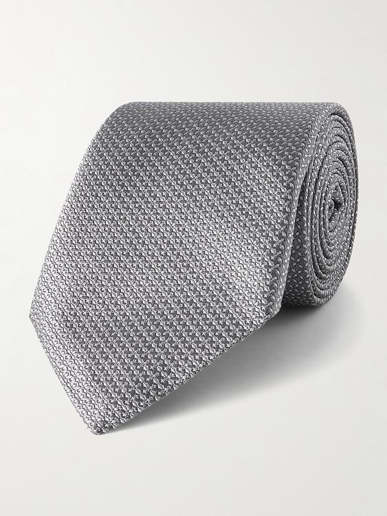 Grey tie from Canali