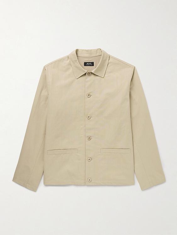 Beige overshirt from A.P.C