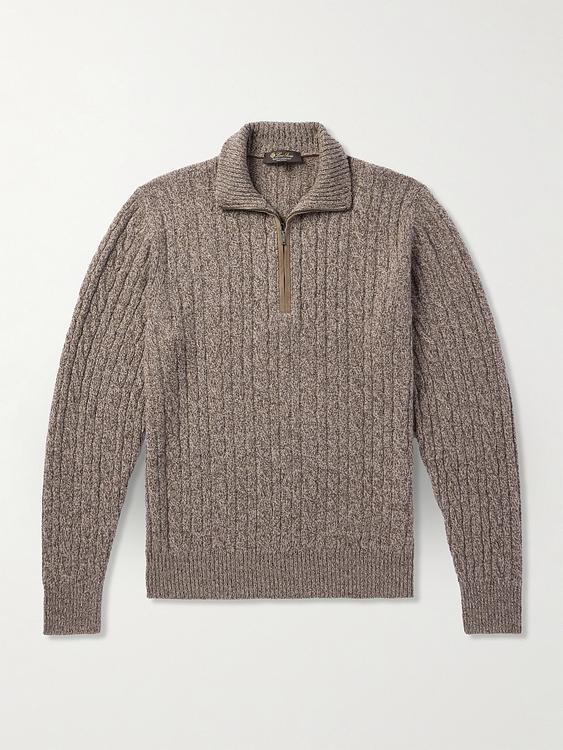 Grey half-zip from Loro Piana