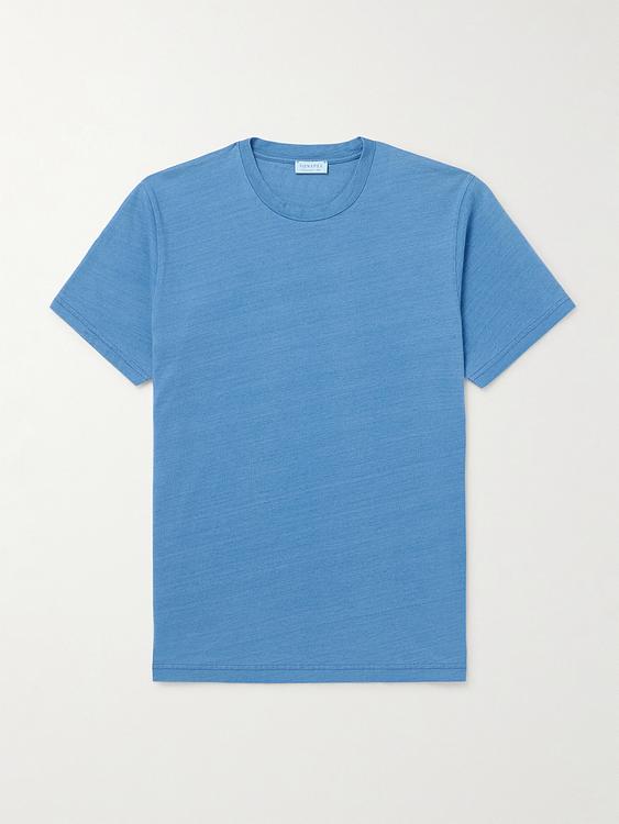 Blue t-shirt from Sunspel