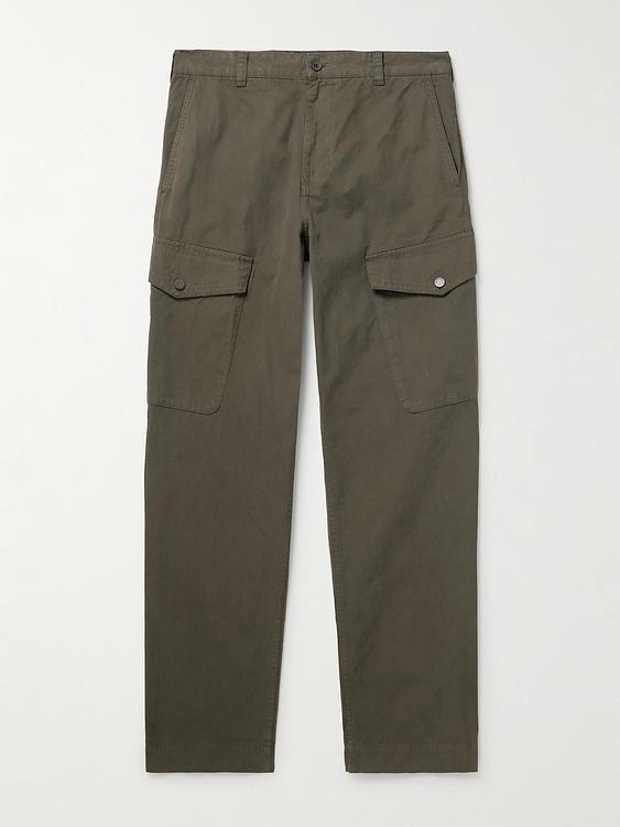 Dark green cargo trousers from Belstaff