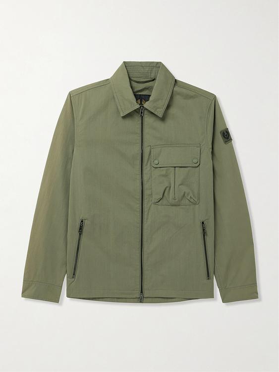 Taupe overshirt from Belstaff