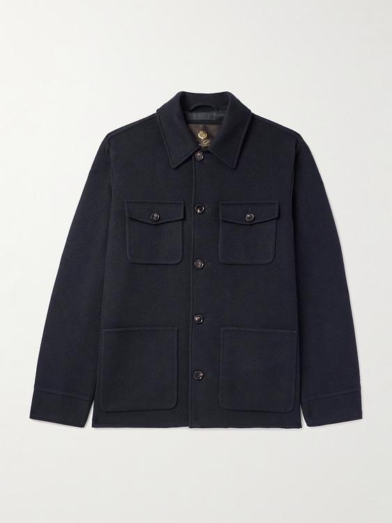 Black overshirt from Loro Piana