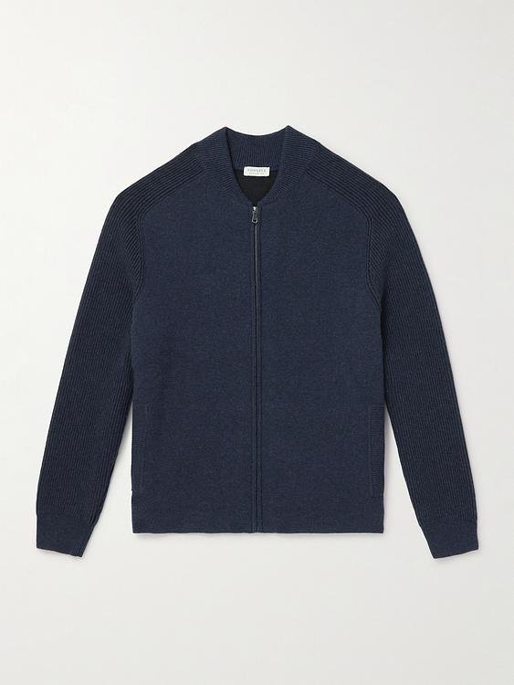 Black half-zip from Sunspel