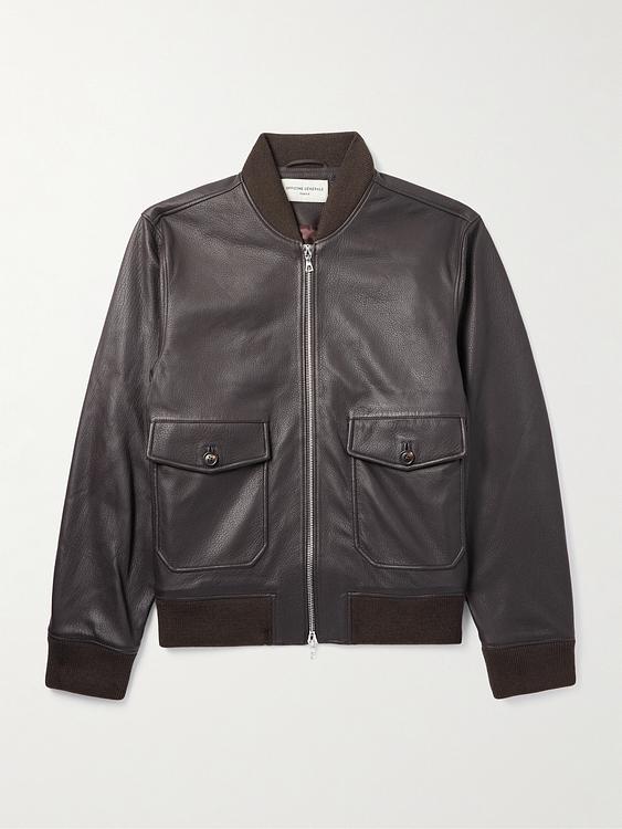 Dark brown bomber jacket from Officine Générale