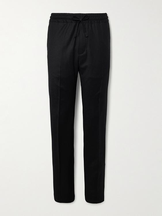 Black drawstring trousers from Kingsman