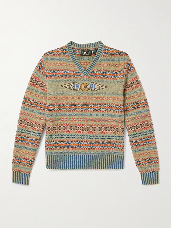 Taupe sweater from RRL