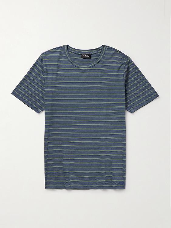 Striped dark grey t-shirt from A.P.C