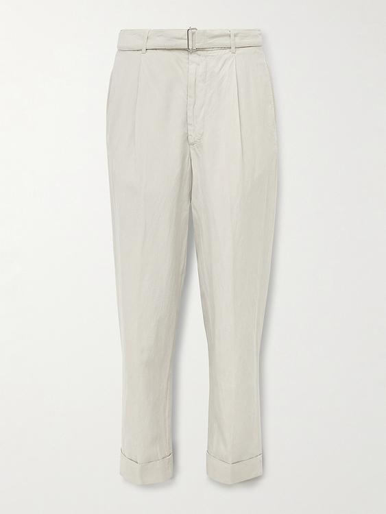 White linen trousers from Officine Générale