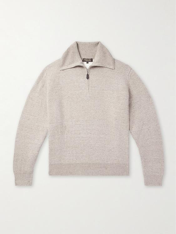 Beige half-zip from Loro Piana