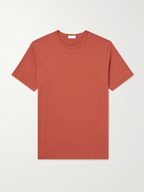 Red t-shirt from Sunspel