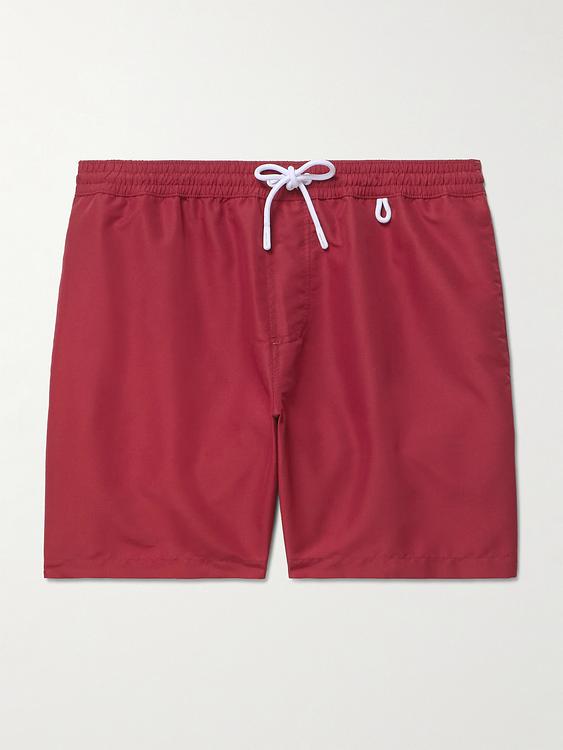 Red swim shorts from Loro Piana