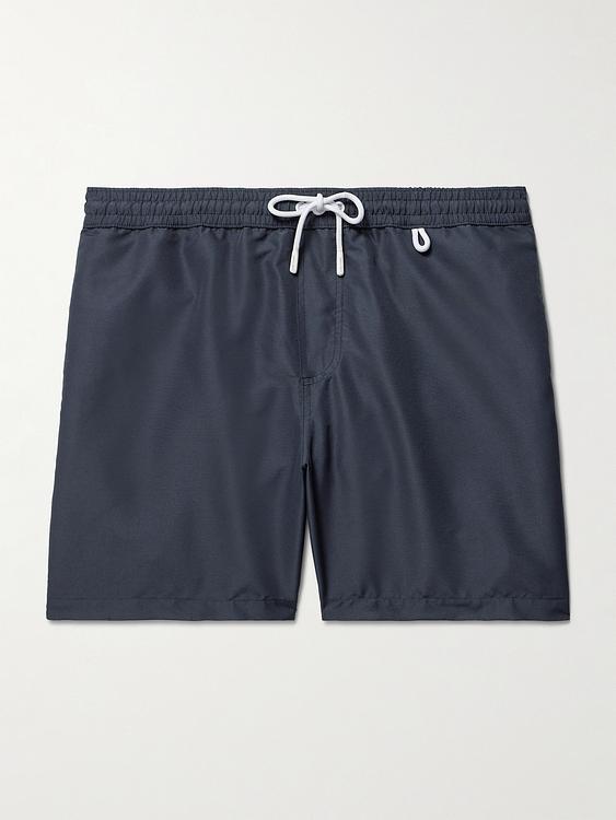 Dark grey swim shorts from Loro Piana