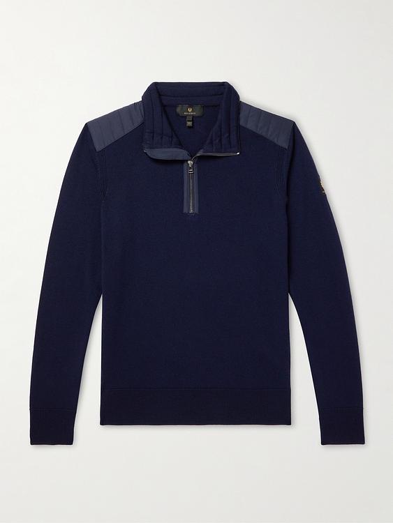Dark blue half-zip from Belstaff