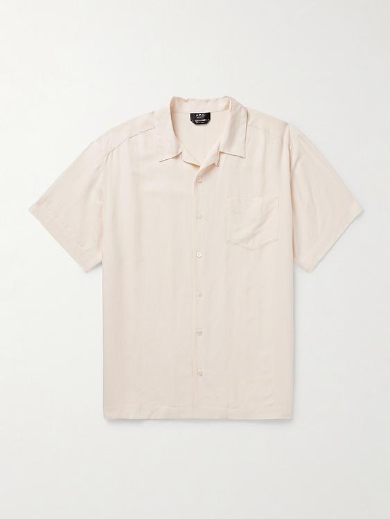 White short sleeve polo shirt from A.P.C