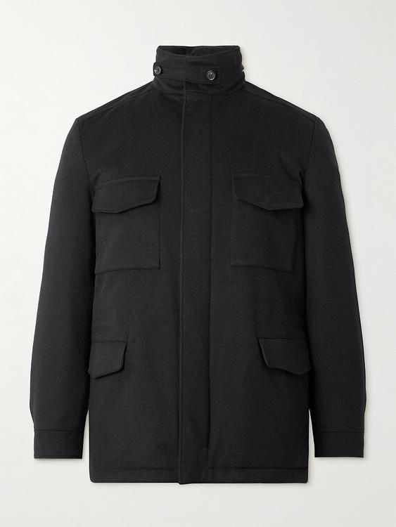 Black casual jacket from Loro Piana