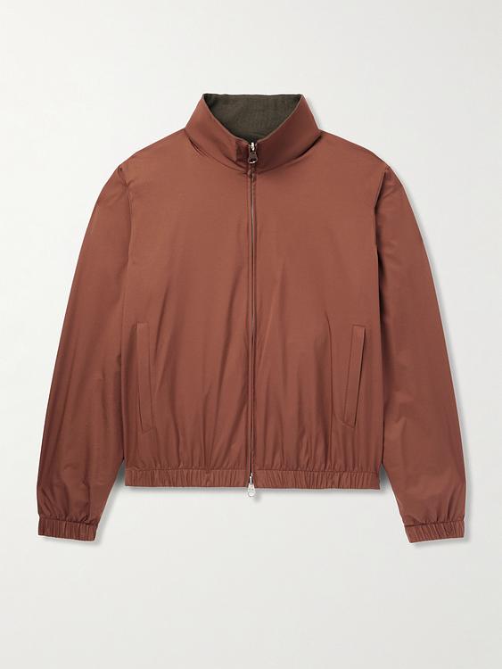 Dark red bomber jacket from Loro Piana