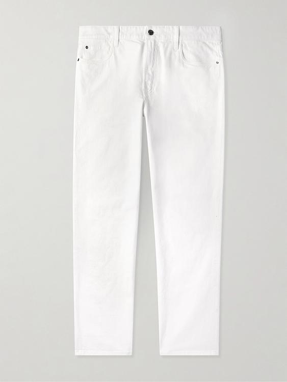 White jeans from Loro Piana