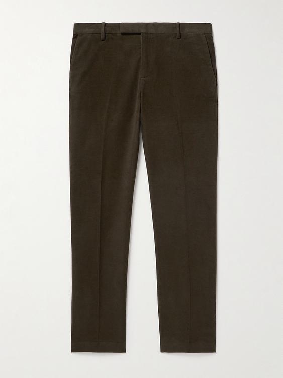 Dark green chinos from Sunspel