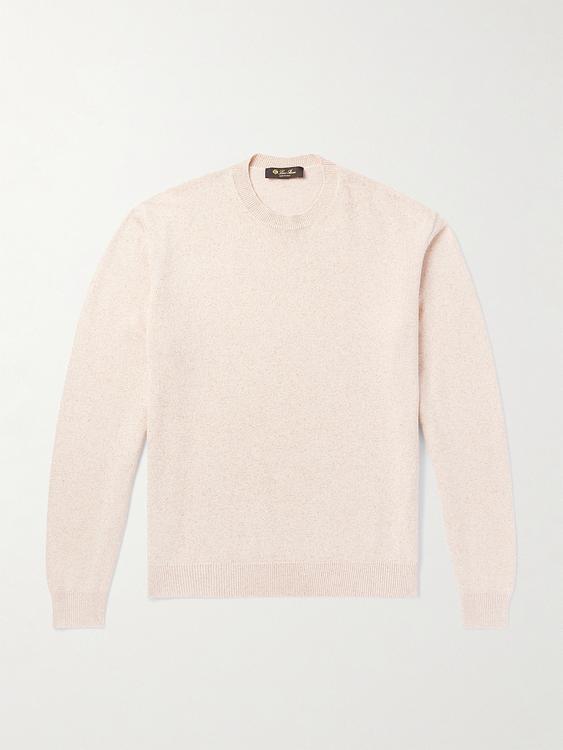 White sweater from Loro Piana