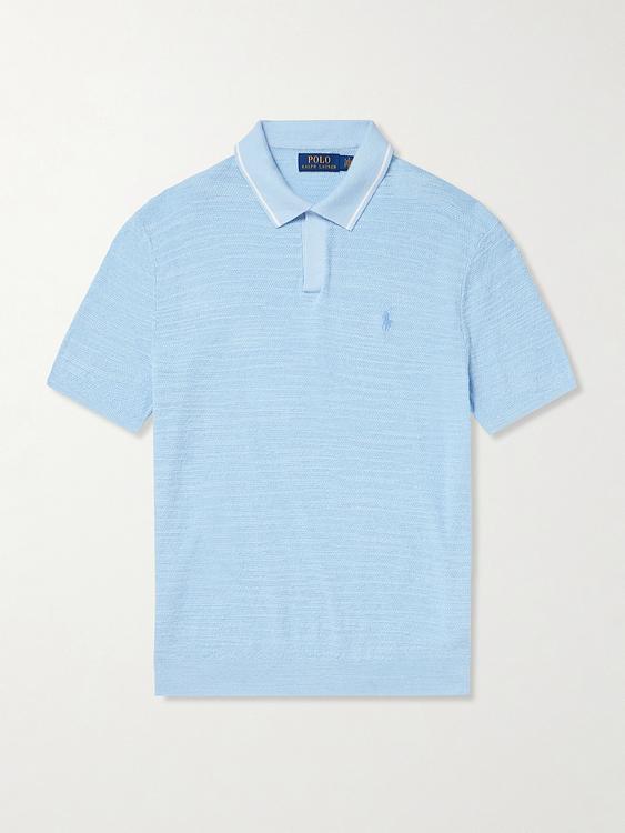 Light blue short sleeve polo shirt from Polo Ralph Lauren
