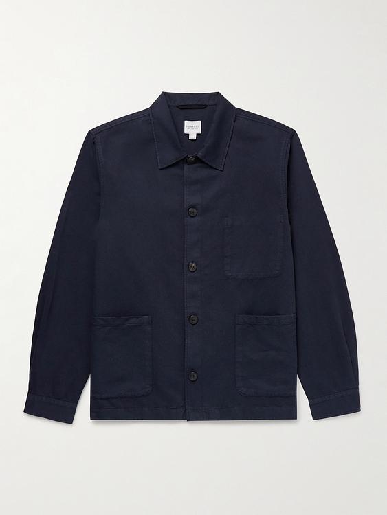 Black overshirt from Sunspel