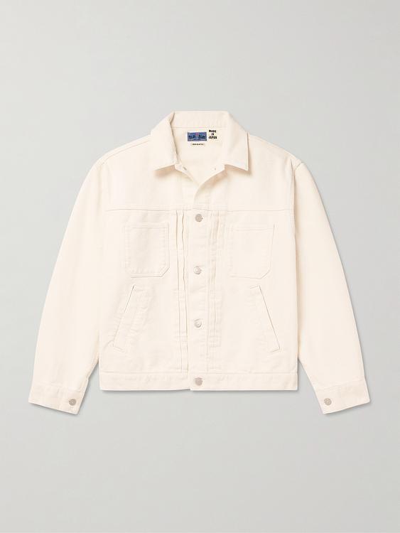 White casual jacket from Blue Blue Japan