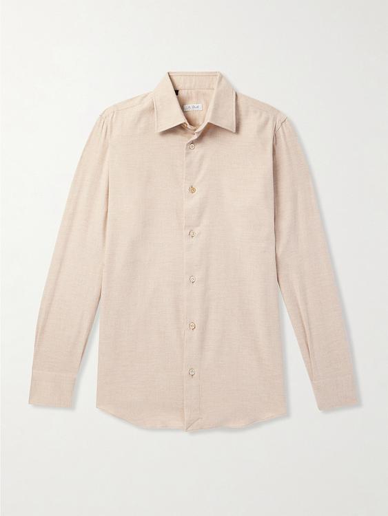Beige casual shirt from De Petrillo