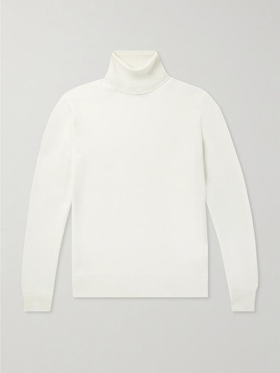 White turtleneck from Ralph Lauren Purple Label