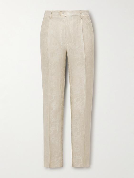 Beige suit trousers from Etro