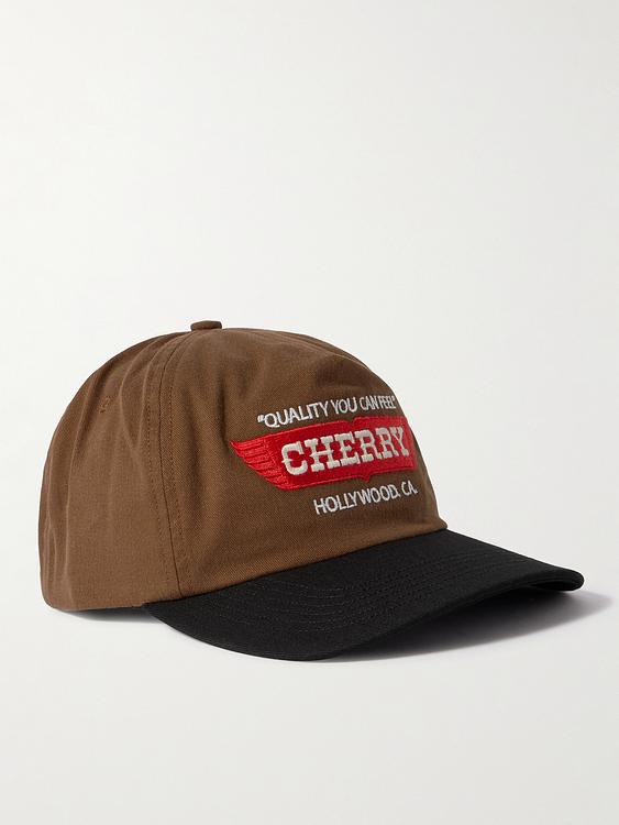 Print brown cap from Cherry Los Angeles