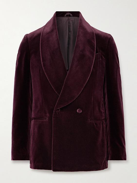 Dark brown tuxedo jacket from De Petrillo