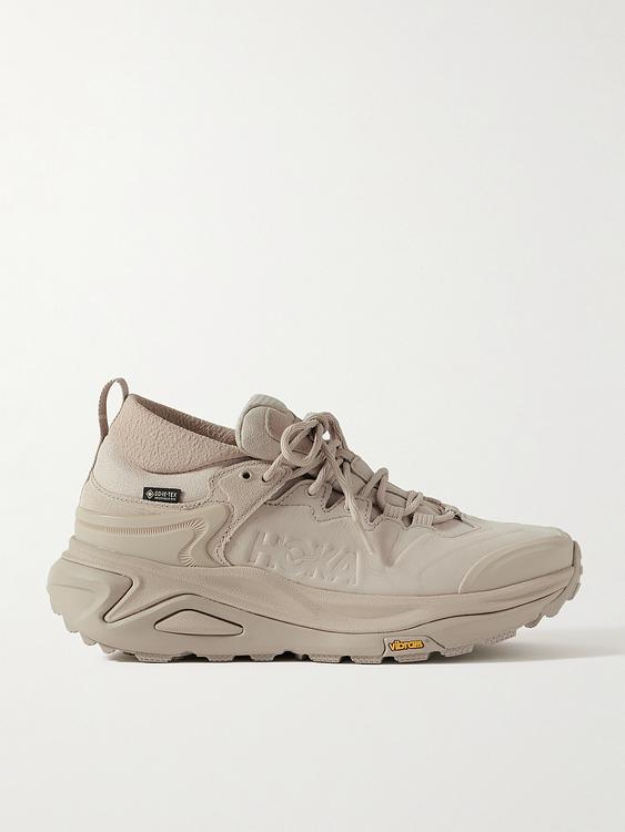 Taupe sneakers from Hoka