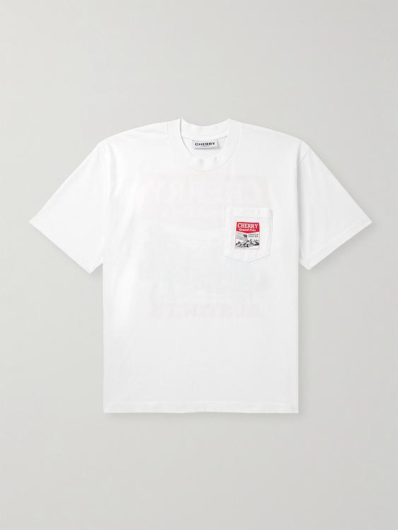Print white t-shirt from Cherry Los Angeles