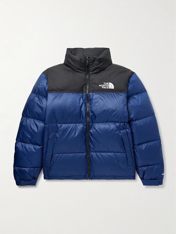 Dark blue down jacket from The North Face