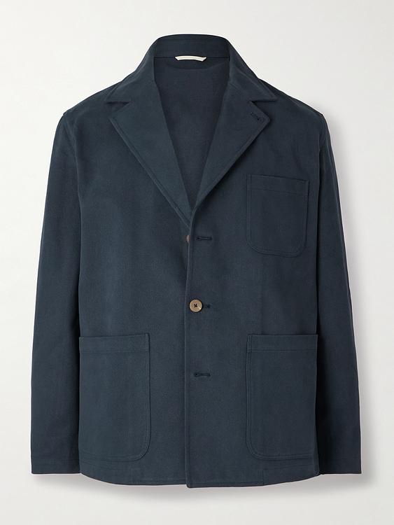 Dark grey casual jacket from De Bonne Facture