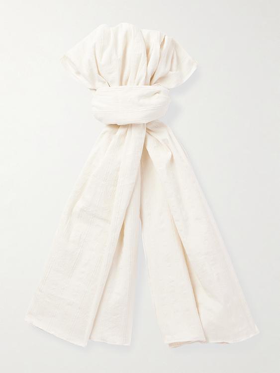 White scarve from Miles Leon