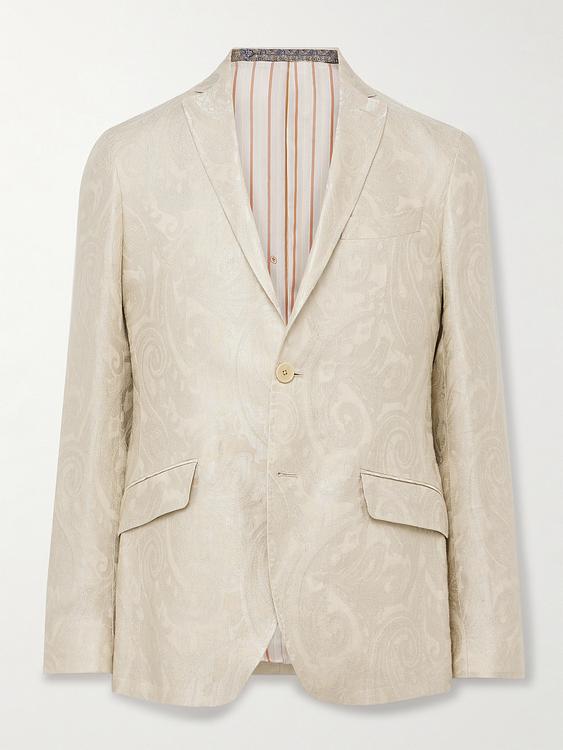 Beige suit jacket from Etro