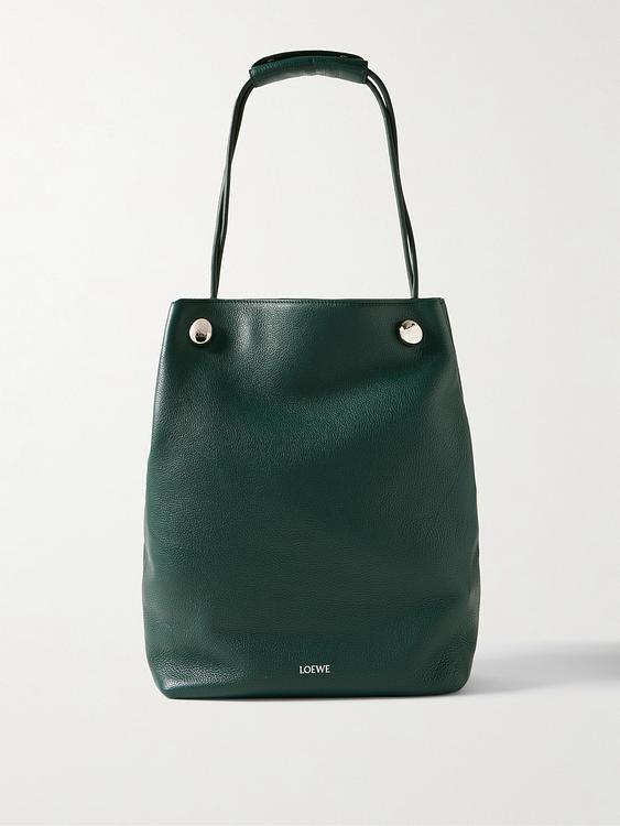 Dark green tote bag from Loewe