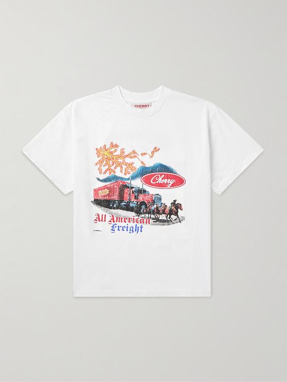 Print white t-shirt from Cherry Los Angeles