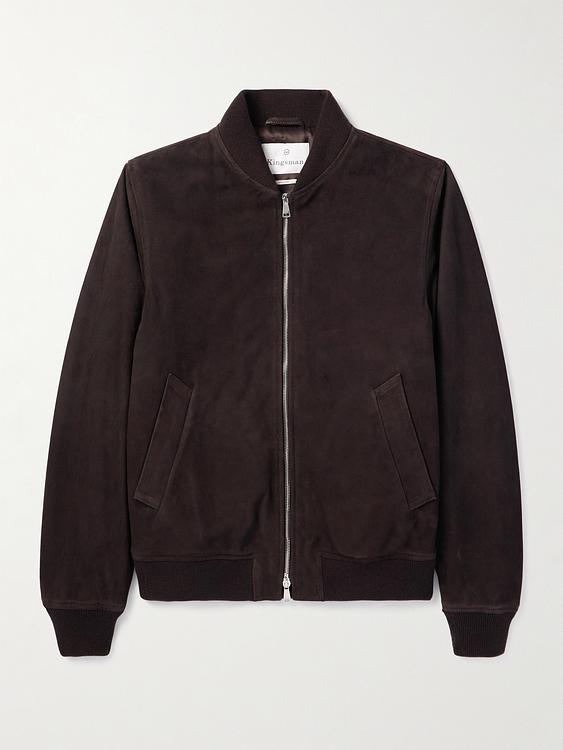 Dark brown bomber jacket from Kingsman