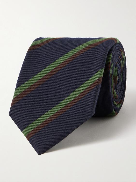 Striped black tie from Kingsman