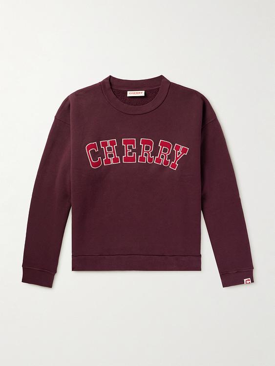 Print dark red sweatshirt from Cherry Los Angeles