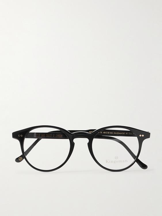Black round frame glasses from Kingsman