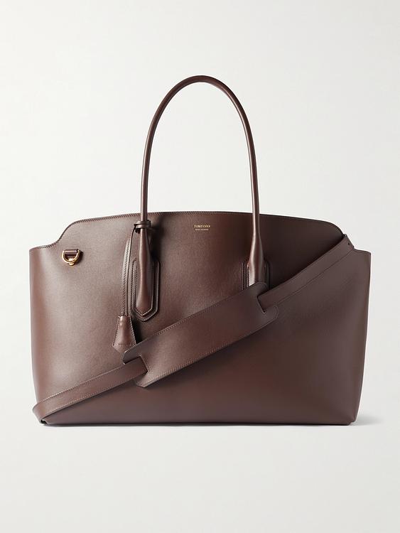 Dark brown tote bag from Tom Ford