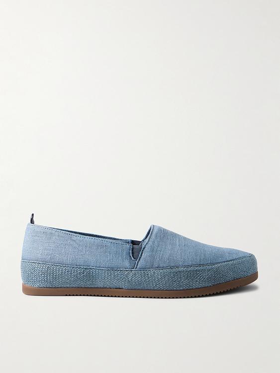 Blue espadrilles from Mulo